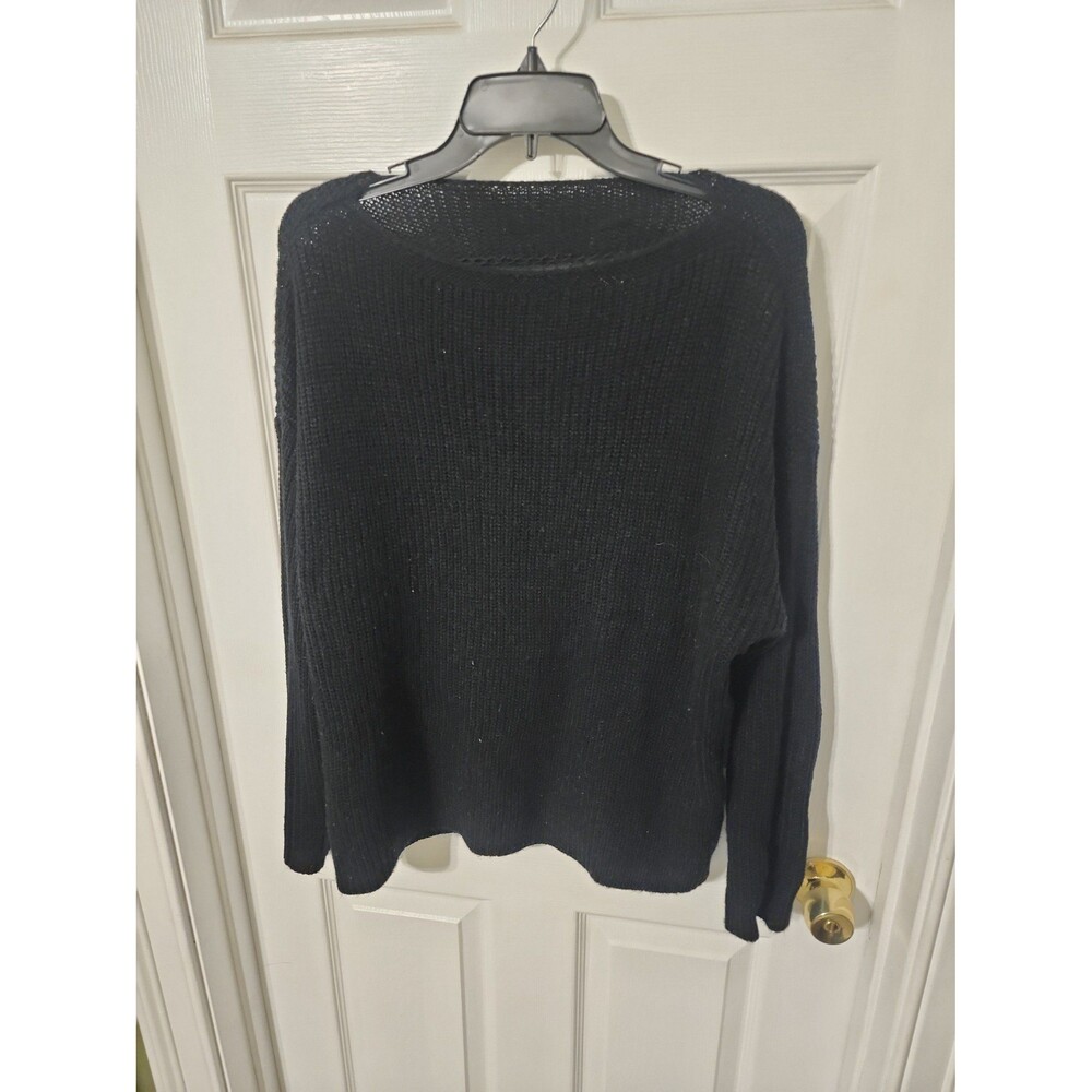 Women's wide-neck knit sweater L